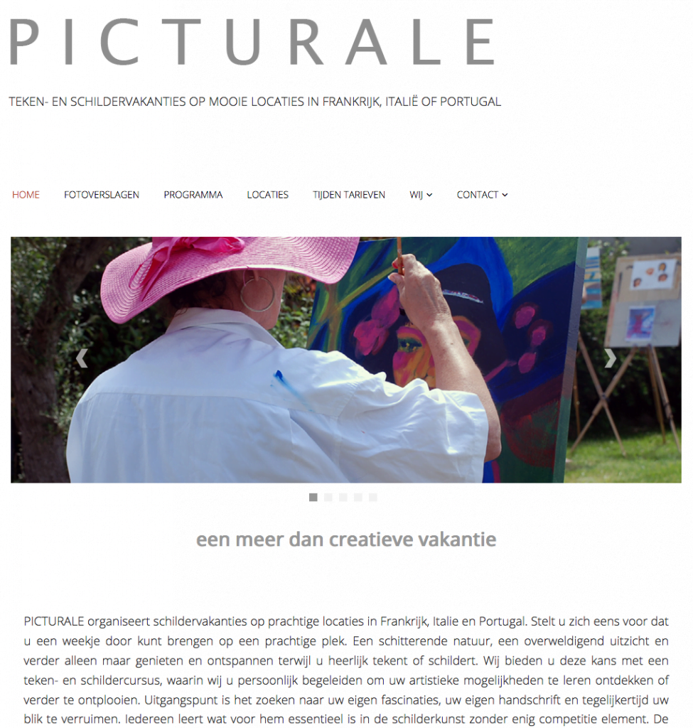 wordpress website picturale