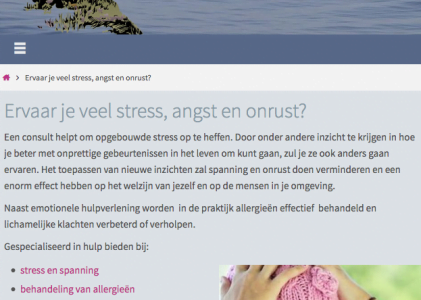 Website natuurgeneeskundige praktijk