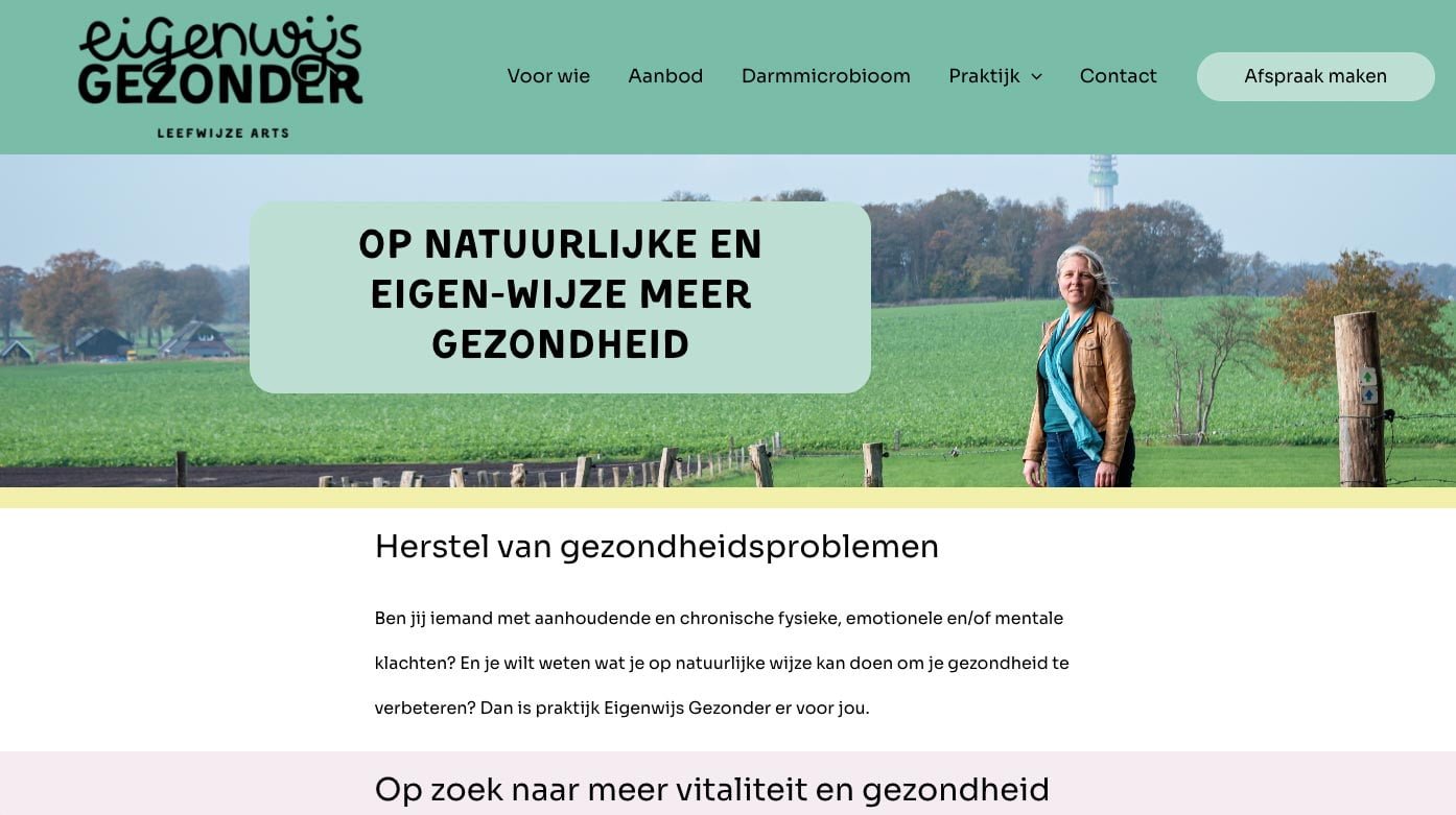 Website voor arts leefwijze