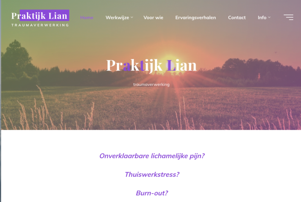 Praktijk Lian Traumaverwerking Home